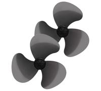 EPIGEIST 2 Piezas Aspas de Ventilador de Repuesto, Hojas de Ventilador Eléctrico, Plástico Negro, Diseño de 3 Aspas, Diámetro Interior 6,6cm, para Ventiladores de Pie Mesa