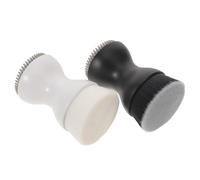 EPIGEIST 2 Piezas Cepillo Doble Punta Manual para Limpieza y Maquillaje Herramienta de Belleza para Cuidado de Piel Sensible Diseño Elegante y Negro