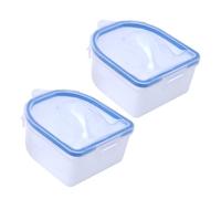 EPIGEIST 2 piezas Cuencos para Manicura Azul de PP Premium Tazón para Remojo de Uñas Artificiales Removedor de Gel y Esmalte Cuidado de Manos y Uñas para Profesional y Doméstico