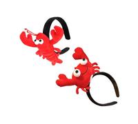 EPIGEIST 2 piezas Diadema de Cabeza con Diseño de Langosta y Cangrejo Accesorios Divertidos para Cosplay y Disfraces de Halloween Diademas Firmes para Fiestas y Sesiones Fotográficas