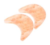 EPIGEIST 2 Piezas Jabón de Sal Natural Exfoliante Corporal 2 Unidades Forma de Luna Barras de Sal Mineral para Spa y Cuidado Piel Remojo de Pies y Baño Decorativo