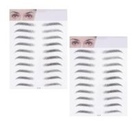 EPIGEIST 2 piezas Pegatinas Impermeables para Cejas Realistas Adhesivos de Transferencia Duraderos para Moldear y Embellecer Herramienta Fácil para Mujeres y Principiantes