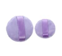 EPIGEIST 2 piezas Polvo Maquillaje Aplicador Doble Cara Compacto Esponjoso con Correa para Dedos Portátil para Uso Diario y Profesional Mujeres Niñas