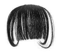 EPIGEIST 2 piezas Postizo de Flequillo Natural con Clip Extensiones de Cabello Wispy para Mujer Accesorio de Mechones Realistas y Suaves Fácil de Usar para Cambiar Estilo Color Natural con