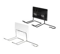 EPIGEIST 2 piezas Soporte de Pared Adhesivo para Secador y Plancha sin Taladro Colgador Resistente para Baño y Salón Gancho Doble para Puerta y Superficie Colores Negro y