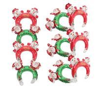 EPIGEIST 20 Piezas Diademas Inflables Navideñas con Globos de Aluminio Fiesta Decoración Cabeza para Adultos Suaves y Originales para Ambientar Celebraciones de Navidad
