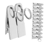 EPIGEIST 20 Piezas Lapel Microphone Clips Lightweight Metal Mic Holder For Lavalier Mics With Strong Grip Noise-reducing Audio For Interviews Meetings Presentations