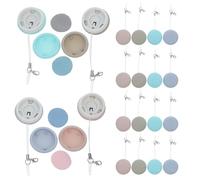 EPIGEIST 20 Piezas Paños de Limpieza para Pantalla de Teléfono Móvil 20 Piezas, Set Macaron Portátil Llavero, Fibras Suaves sin Rayones, Multiusos para Lentes de Cámara, Gafas y Ordenadores