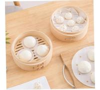 EPIGEIST 200 Hojas Papel para Vaporera Redondo Perforado para Cocinar al Vapor y Hornear Antiadherente para Cesta de Bambú y Freidora de Aire Uso Doméstico y Profesional