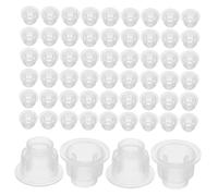 EPIGEIST 200 Piezas Tapones Transparente para Botellas de Perfume Aromaterapia con Orificio Tapón de Repuesto para Aceites Esenciales Compatible con Difusores para Varillas de Fibra