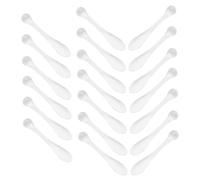 EPIGEIST 20piezas Cuchara De Crema Facial y Masajeador De Ojos Herramientas De Maquillaje Para Masaje y Aplicación De Crema Transparente y Práctico Para Cuidado Facial y Reducción De