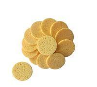 EPIGEIST 20piezas Esponjas De Maquillaje Suaves Para Limpieza Facial y Desmaquillado Esponjas De Celulosa Premium Color Piel Redondas