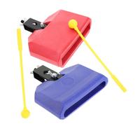 EPIGEIST 2juegos Accesorios De Batería Jam Block Para Niño Niña Instrumento De Percusión Compacto Soporte Para y Baquetas Para Principiantes
