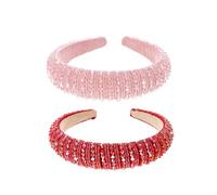 EPIGEIST 2piezas Diademas De Cristal Brillante Rhinestone Para Mujeres Accesorios De Cabello Elegantes y Coloridos Para Bodas y Fiestas
