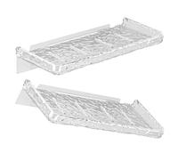EPIGEIST 2piezas Estante De Almacenamiento De Pared Transparente Unidades Estante De Baño Flotante para Condimentos para Cocina Baño Guardar Objetos Pequeños