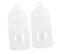 EPIGEIST 2piezas Fuente De Agua Potable para Pájaros Dispensador De Agua para Codornices Comedero De Plástico Portátil para Accesorio para para Jaulas De Visión y Bebederos Colgantes para p