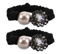 EPIGEIST 2piezas Lazos De Pelo Rhinestones Brillantes Scrunchies Elegantes Para Coletas Accesorios Decorativos Para Mujeres y Niñas Ropas De Pelo Cristales
