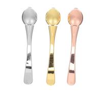 EPIGEIST 3 piezas Aplicador Masajeador Ojos Metálico Duradero con Rodillo y Espátula para Crema Facial Portátil para Masaje y Mejor Absorción