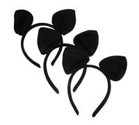 EPIGEIST 3 Piezas Diadema Murciélago para Mujeres y Niñas Orejas Animales Tela Suave Accesorios Pelo para Cosplay Halloween y Fiesta