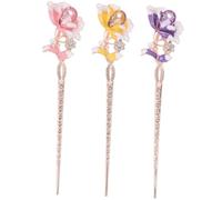 EPIGEIST 3 Piezas Horquillas Tradicionales Chinas para Cabello Pinzas Metálicas para Moños y Recogidos Accesorios Ligeros y Resistentes para Mujeres y Niñas