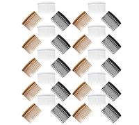 EPIGEIST 30 Peines Laterales de Plástico Cabello, 14 Dientes, 3 Colores (negro, Marrón, Transparente) 30 Unidades, Peines Decorativos para Recogidos, Bodas y Uso Diario