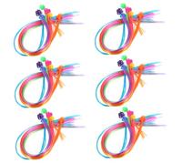 EPIGEIST 36 Piezas Extensiones de Cabello para Clips de Trenza Coloridos para Niñas Accesorios Ligeros y Cómodos para Halloween Cosplay y Fiestas