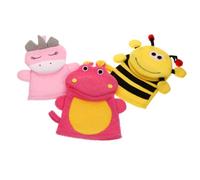 EPIGEIST 3piezas Manoplas De Baño Para Niño Niña Diseño Dibujos Animados Exfoliantes y Masajeadoras Guantes Suaves Para Ducha Infantil Paquete Con Unidades Regalos Bebés Recién Nacidos