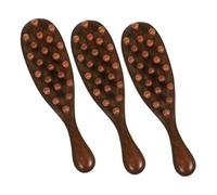 EPIGEIST 3piezas Masajeador De Cabelludo De Madera De De Peines Ergonómicos De Masaje Peine De Dientes Anchos Para Cuidado y Relajación