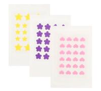 EPIGEIST 3piezas Parche Hidrocoloide Para Espinillas Forma De Corazón y Flor Pegatinas De Acné Impermeables y Eficaces Para Rostro Colorido De Curación Para Espinillas