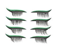 EPIGEIST 4 Pares Delineador De Ojos y Pestañas Postizas Calcomanías Brillantes Para Pestañas De Cintas Para Párpados Pegatinas Adhesivas Línea Ojos Herramienta De Maquillaje Para Plantillas