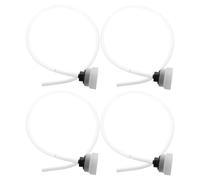 EPIGEIST 4 Piezas 4 Mangueras de Repuesto de Plástico Blando para Sellador al Vacío, Accesorios para Almacenamiento de Alimentos, Tubos Compatibles Máquina Selladora, Uso en Cocina y