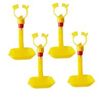 EPIGEIST 4 Piezas Bebedero Automático para Gallinas y Gansos Dispensador de Agua Colgante Diseño Ahorra Espacio Sistema Antigoteo para Domésticas y Comerciales