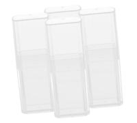 EPIGEIST 4 piezas Cajas de Almacenamiento Transparentes para Bastoncillos y Palillos Organizador Portátil para Viaje y Uso Doméstico Diseño Compacto y Duradero