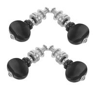 EPIGEIST 4 piezas Clavijas de Afinación para Ukulele Mango Negro Elegante Material Resistente Fáciles de Usar para Principiantes y Músicos