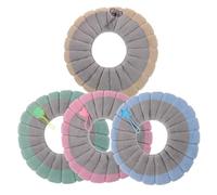 EPIGEIST 4 piezas Fundas de Asiento de Inodoro de Felpa Suave con Asa Cojines para Baño Cubierta Acolchada Térmica para Invierno Hogar y Hotel