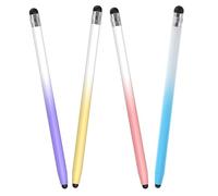EPIGEIST 4 Piezas Lápices Táctiles Capacitivos Puntas Resistentes Rayaduras Stylus para Tabletas y Smartphones Alta Sensibilidad para Dibujo y Navegación Colores Degradados