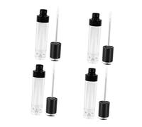 EPIGEIST 4 Piezas Tubos Vacíos Brillo Labios Envases Prácticos para DIY Bálsamo Labial Recipientes Transparentes para Maquillaje Portátil