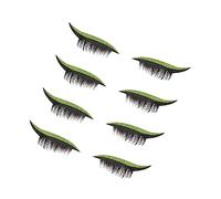 EPIGEIST 4pares Pestañas Postizas Purpurina De Pegatinas Reutilizables Para Maquillaje Decorativas Para Mujeres Fiestas