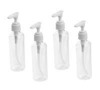 EPIGEIST 4piezas Botellas de Prensado para Viajes Dispensador de Líquido Bomba de Color Botellas de Loción para Cosméticos y Champú