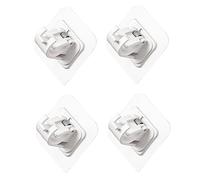 EPIGEIST 4piezas Clips De Fijación Autoadhesivos para Cortinas De Ducha Soporte De Barra De Cortina Sin Perforar para Decoración del y Jardín