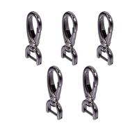 EPIGEIST 5 Cierres para Bolsos de Aleación Negra Hebillas Desmontables para Correas y Manijas Accesorios para Maletas y Proyectos DIY Gancho Resistente para Manualidades y Equipaje