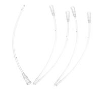 EPIGEIST 5 Piezas Alimentador para Aves Jóvenes Tubo Plástico Transparente Resistente Alta Temperatura y Reutilizable para Crías y Periquitos