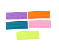 EPIGEIST 5 piezas Diademas Yoga Muy Anchas para Mujer Cinta Pelo Elástica Absorbente de Sudor Bandas Deportivas Transpirables y Cómodas para Ejercicio y Diario Colores Surtidos