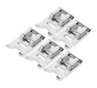 EPIGEIST 5 piezas Prensatelas de Costura Multifunción Accesorio de Máquina de Coser Doméstica Prensatelas de Metal Resistente para Aplicaciones Precisas y Reemplazo Fiable Proyectos de