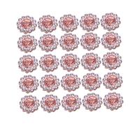 EPIGEIST 50piezas Accesorios Forma De Para Decoración De Embellecedores De Abs Base Para Manualidades Color Café