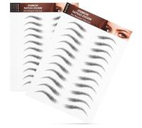EPIGEIST 6 Hojas Pegatinas de Cejas Impermeables Realistas con Textura Pelo Adhesivos de Transferencia para Moldear y Grooming Fácil Aplicación y Retiro Preformadas para Cejas Simétricas