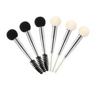 EPIGEIST 6 piezas Brochas de Maquillaje Doble Punta Aplicadores de Esponja para Cejas y Pestañas Diseño Ligero y Compacto para Profesional y Viajes