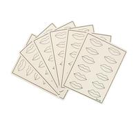 EPIGEIST 6 piezas Piel de Práctica para Microblading Material Sintético Elástico y Duradero para Técnicas de Maquillaje y Tatuajes Faciales Herramienta Profesional para Artistas de Belleza