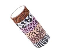 EPIGEIST 6 Rollos Cinta Washi Papel Adhesiva Estampado Animal Leopardo Tigre Vaca Decorativa para Scrapbook DIY Manualidades Diario