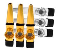EPIGEIST 6Piezas Kazoo Metálico Principiantes Instrumento Musical Pequeño Acompañar Guitarra y Ukelele y Adultos con Membranas Incluidas